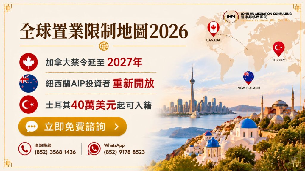 全球置業限制地圖2026：邊度買到，邊度買唔到？