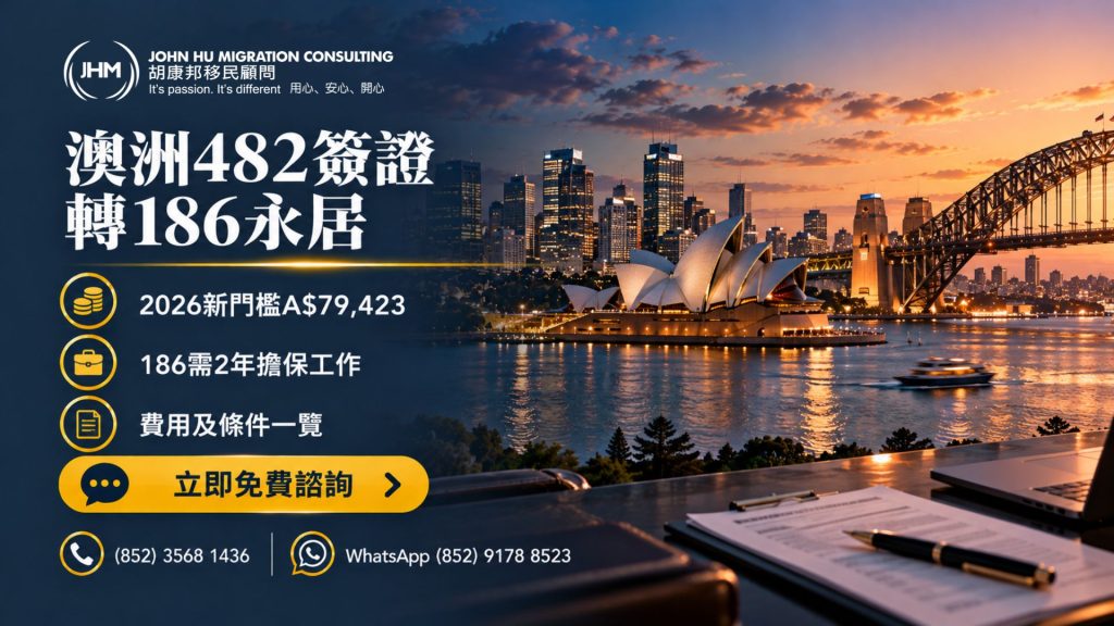 澳洲僱主擔保482簽證：由僱主擔保到186永居，2026年點行？