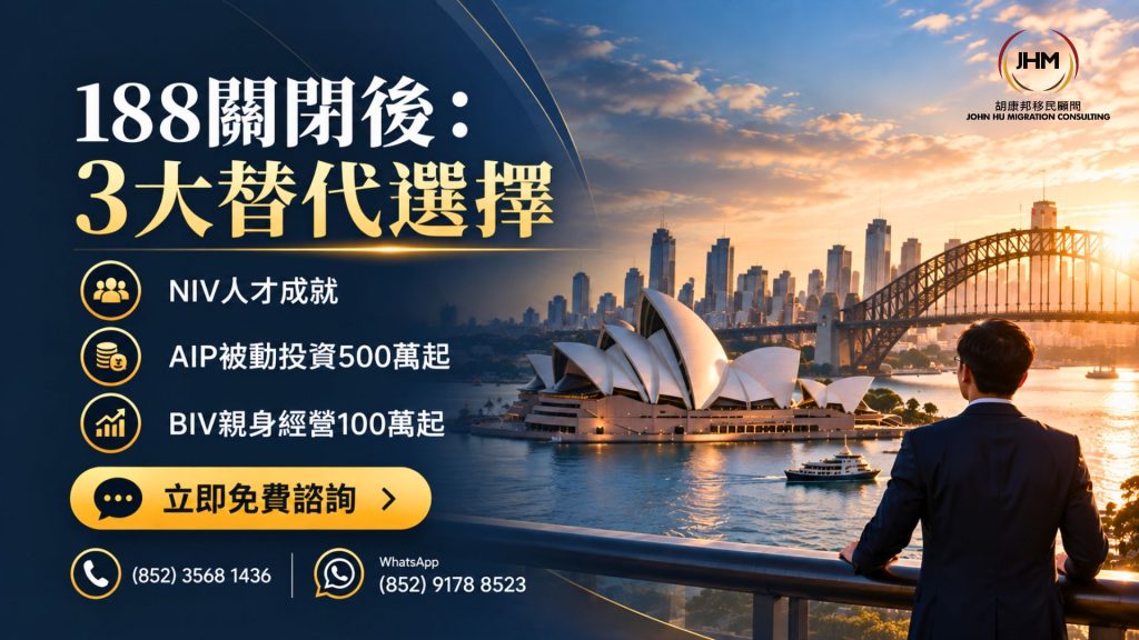 188關閉後：NIV、AIP、BIV三大替代選擇比較