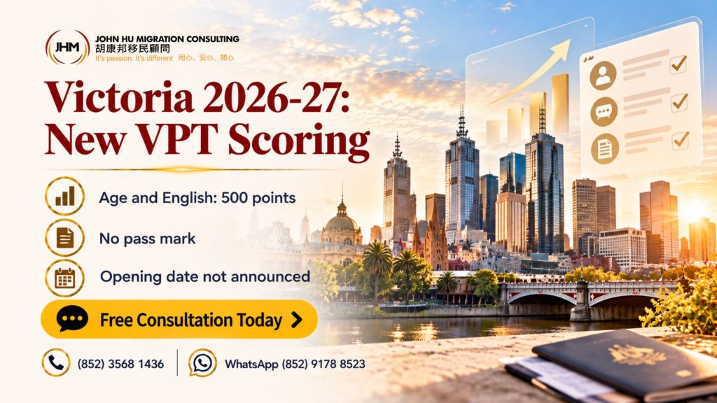 Victoria Skilled Nomination 2026-27: The New Victorian Points Test (VPT)